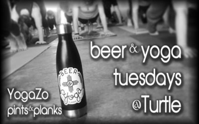 Pints & Planks Beer Yoga at Turtle